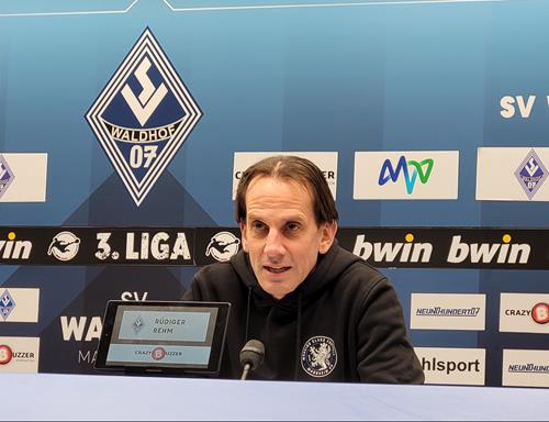 (Foto: SpoWo) Waldhof-Trainer Rüdiger Rehm hofft auf das Ende der Negativserie SVW SVS Rehm